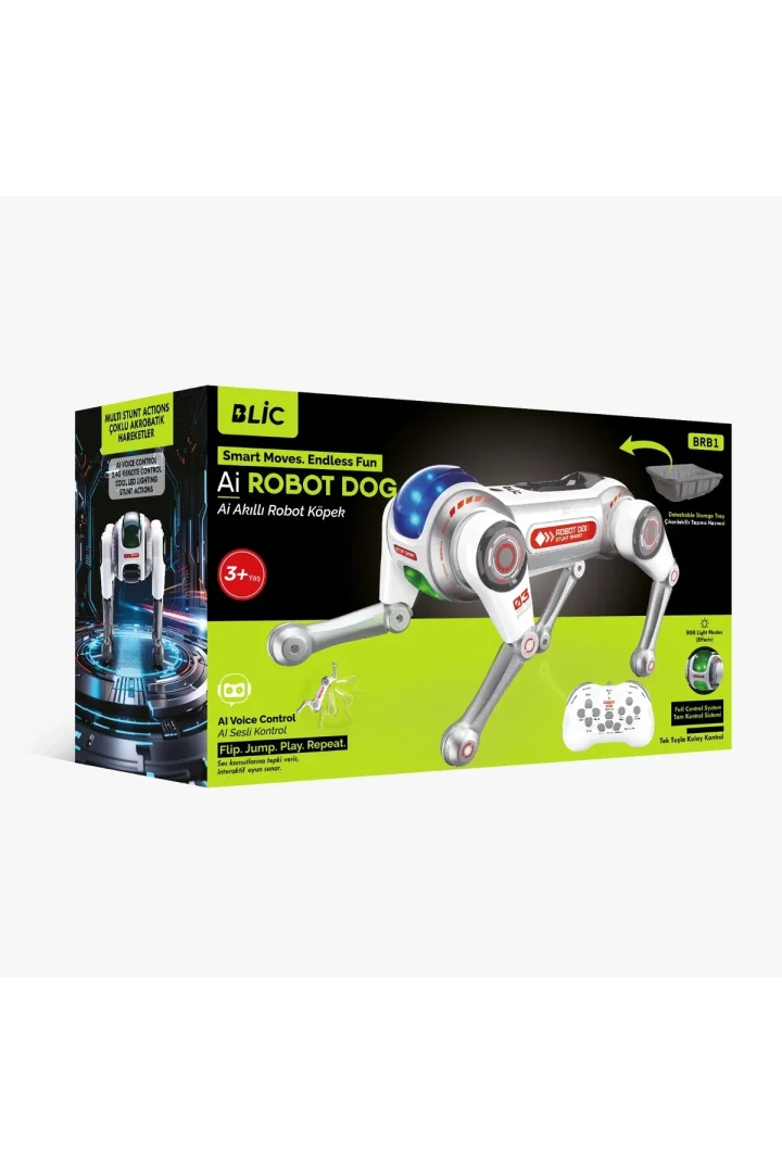Uzaktan Kumandalı Ai Ses Kontrollü Akrobatik Robot Köpek BRB1