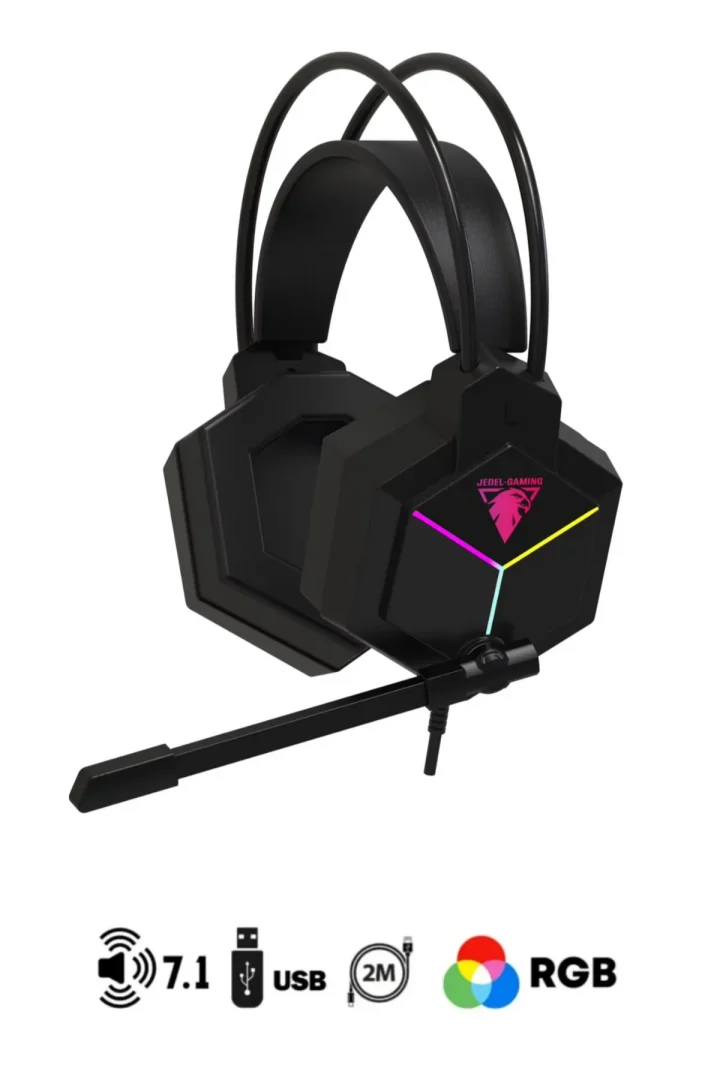 GH-561 7.1 USB Siyah Reinbow Aydınlatmalı Argonomik Hafif Gaming Oyuncu Kulaklık