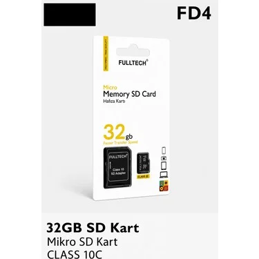 32/64/128/256 GB Hafıza Kartı (Güvenlik ve Araç Kameraları İçin Uygundur)