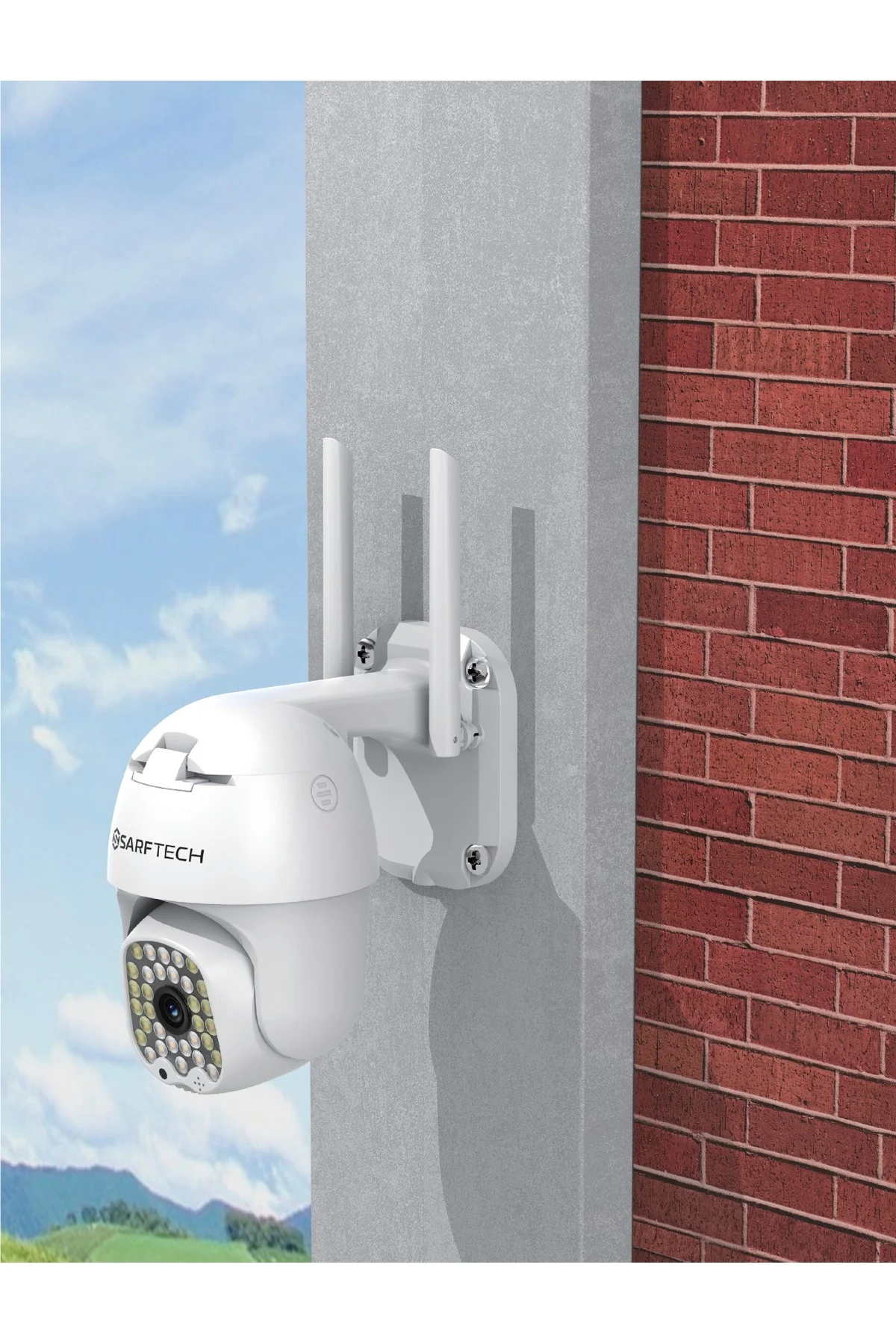 360° Ip Güvenlik Kamera Gece Görüş Sensörlü Harekete Duyarlı 1080p 4k Ip Güvenlik Kamerası