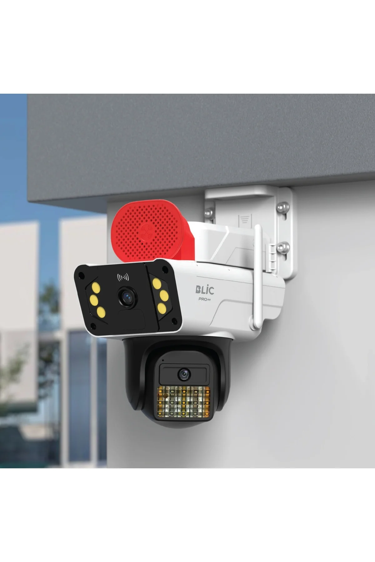 6MP Çift Lensli Sirenli Wi-Fi Akıllı IP Güvenlik Kamerası - Yoosee IP66 Su Geçirmez, Siren Alarmlı, Gece Görüşlü