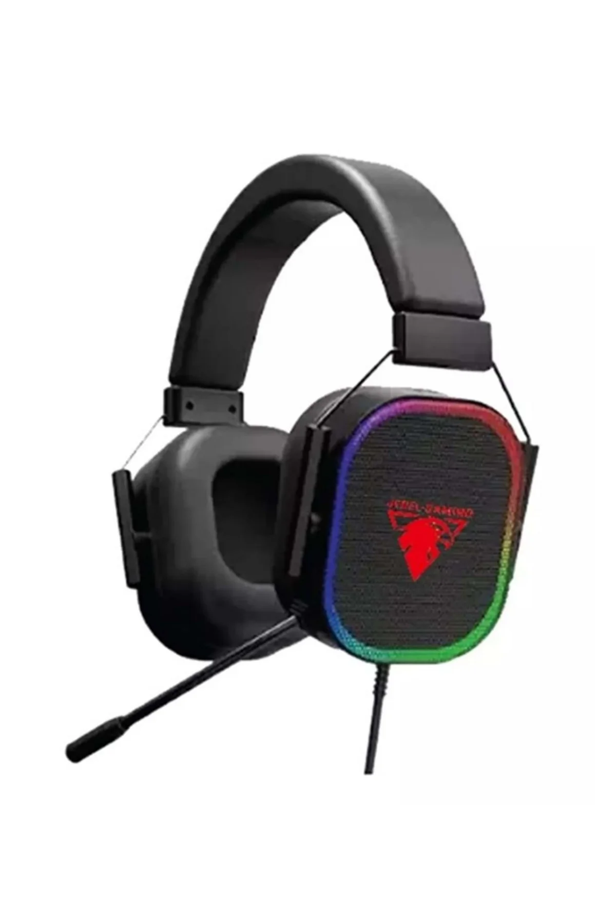7.1 USB Siyah Reinbow Aydınlatmalı Argonomik Hafif Gaming Oyuncu Kulaklık