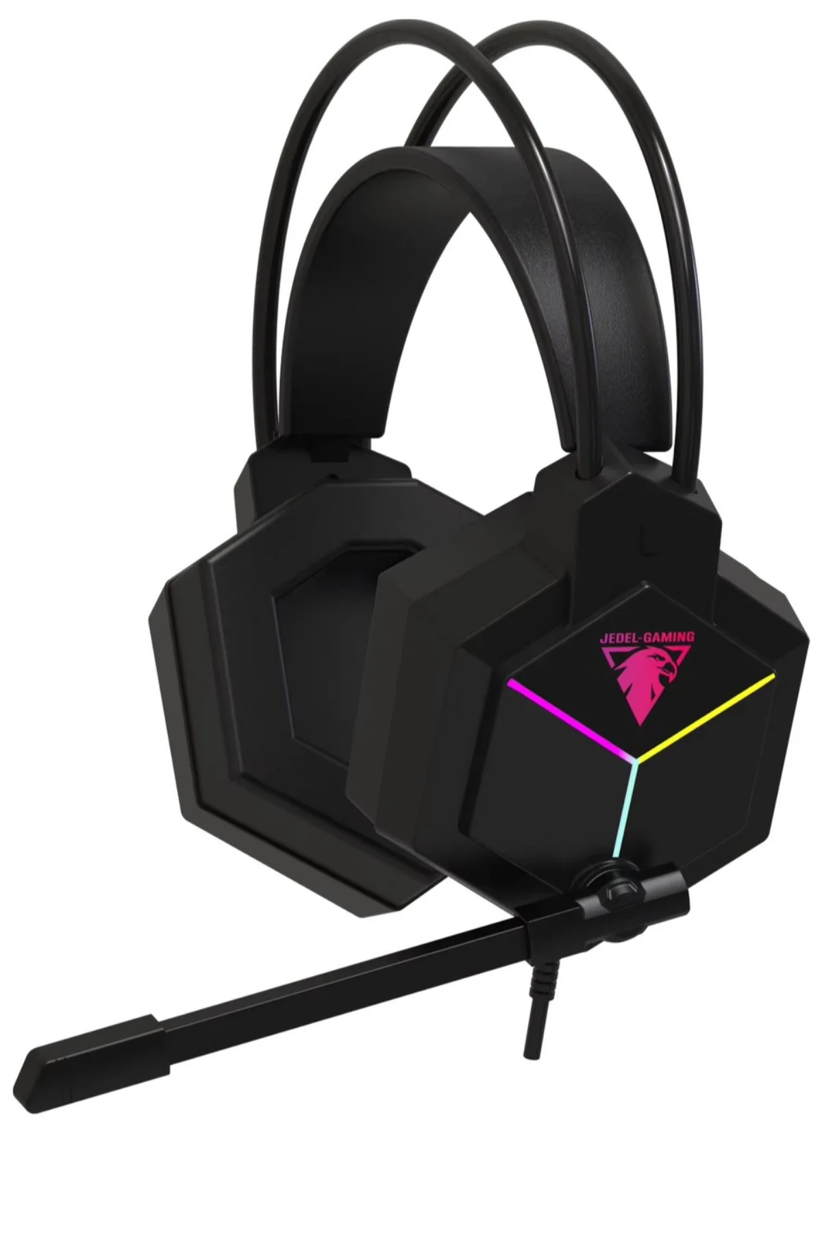 7.1 USB Siyah Reinbow Aydınlatmalı Argonomik Hafif Gaming Oyuncu Kulaklık
