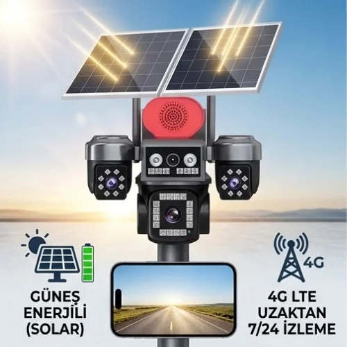 AOV SV-458 2x Güneş Panelli Sim Kartlı Kamera ( 1 Yıllık  Hat Hediyeli)