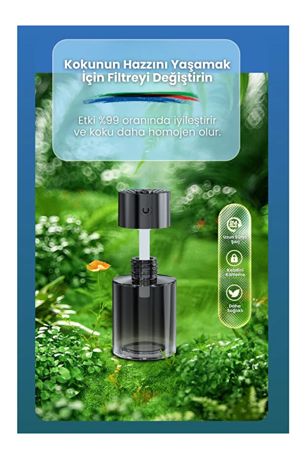 Araç Parfümü 120ML Koku Haznesi Ortam ve Oda Hava Nemlendirici Aromaterapi