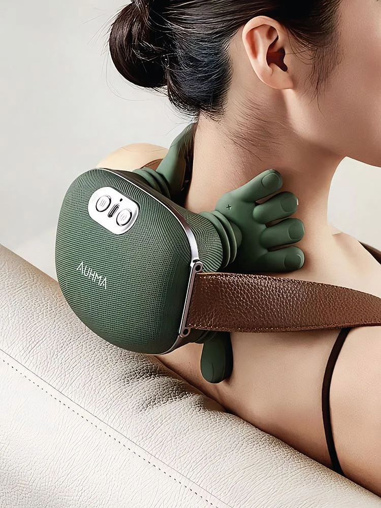 Auhma AMG38 Şarjlı Isıtmalı Boyun ve Omuz Masaj Aleti – 3D Yoğurma Derin Doku Shiatsu Masaj Cihazı