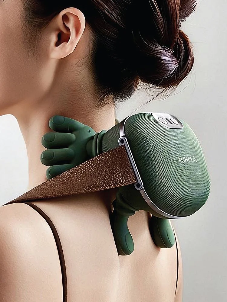 Auhma AMG38 Şarjlı Isıtmalı Boyun ve Omuz Masaj Aleti – 3D Yoğurma Derin Doku Shiatsu Masaj Cihazı