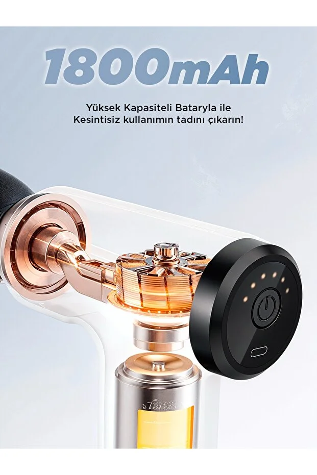 Auhma AMG6 Masaj Tabancası – 6 Kademeli, Derin Doku Masajı, Yüksek Tork Motor