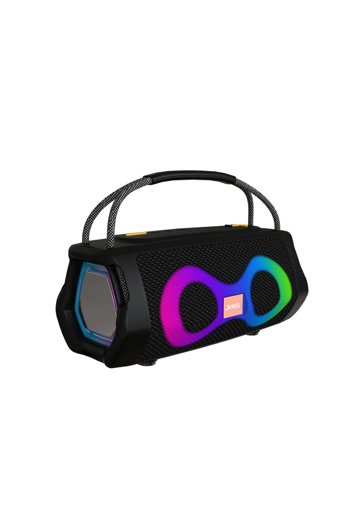 Bluetooth Hoparlör RGB Işıklı FM Radyolu USB TF Kart Girişli Taşınabilir Kablosuz Speaker