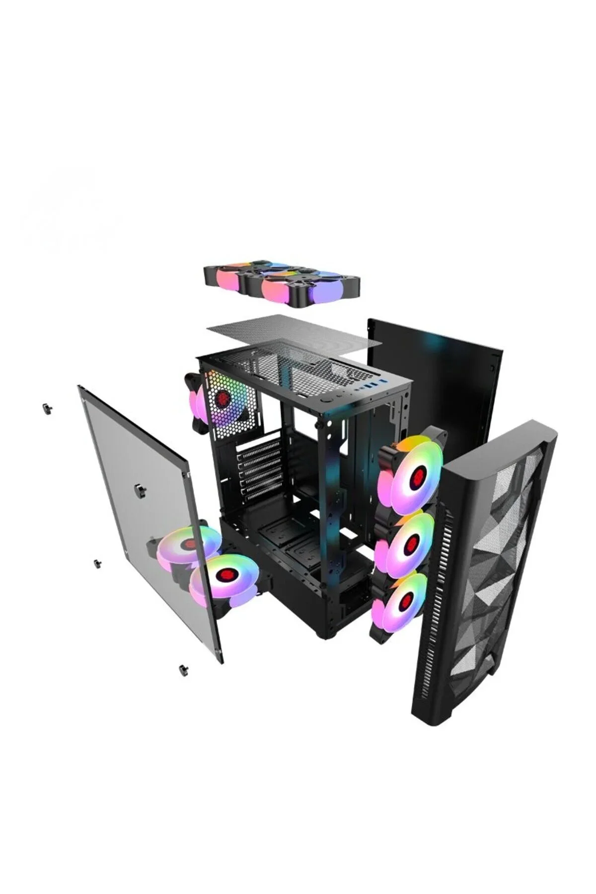 Dagmor BZ01 ATX Gaming Kasa – 3x USB, 4x120mm ARGB Fan