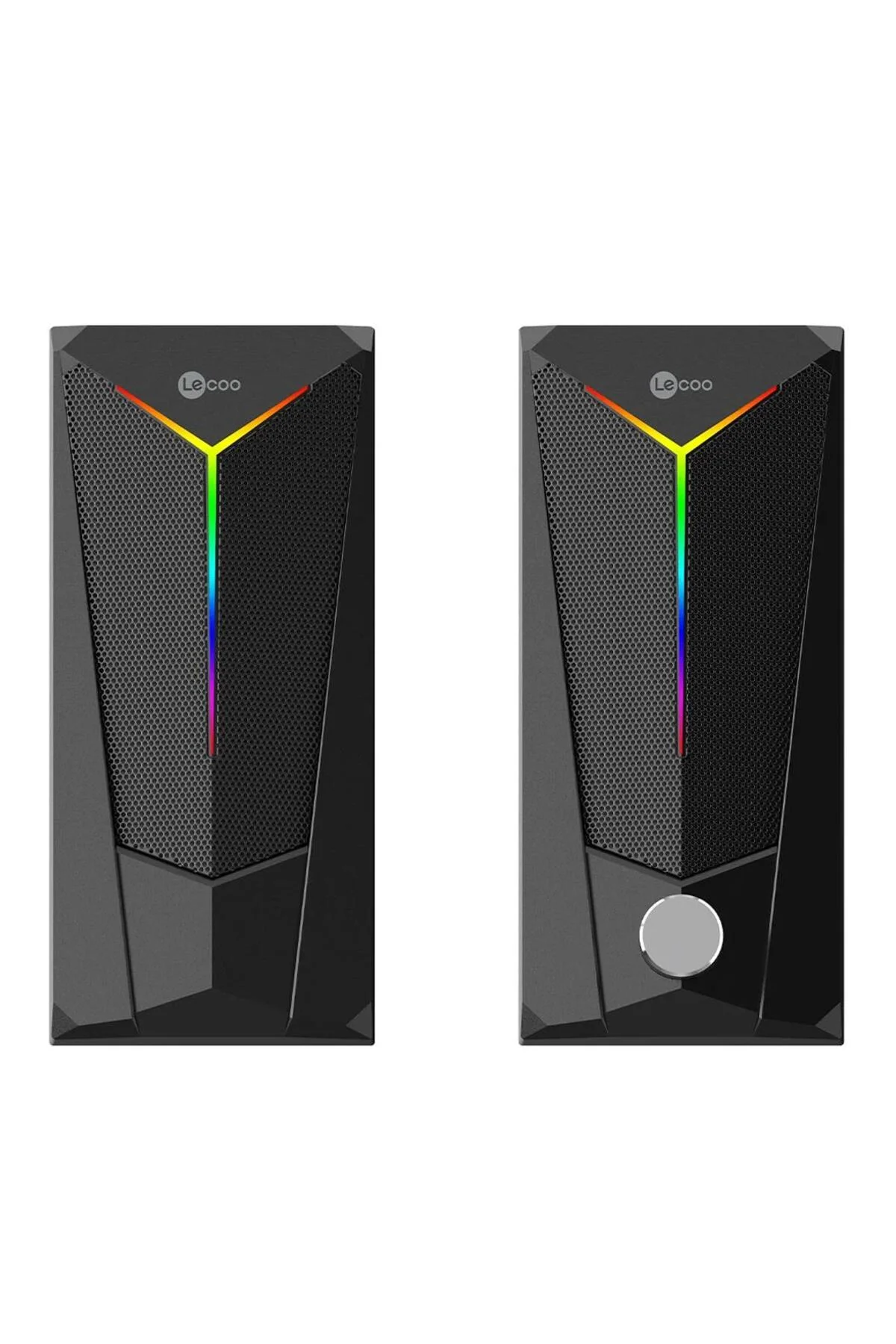 Ds104 Kablolu Usb + 3.5Mm Jack 6W 80Db Rgb Işıklı 1+1 Gaming Speaker - Hoparlör