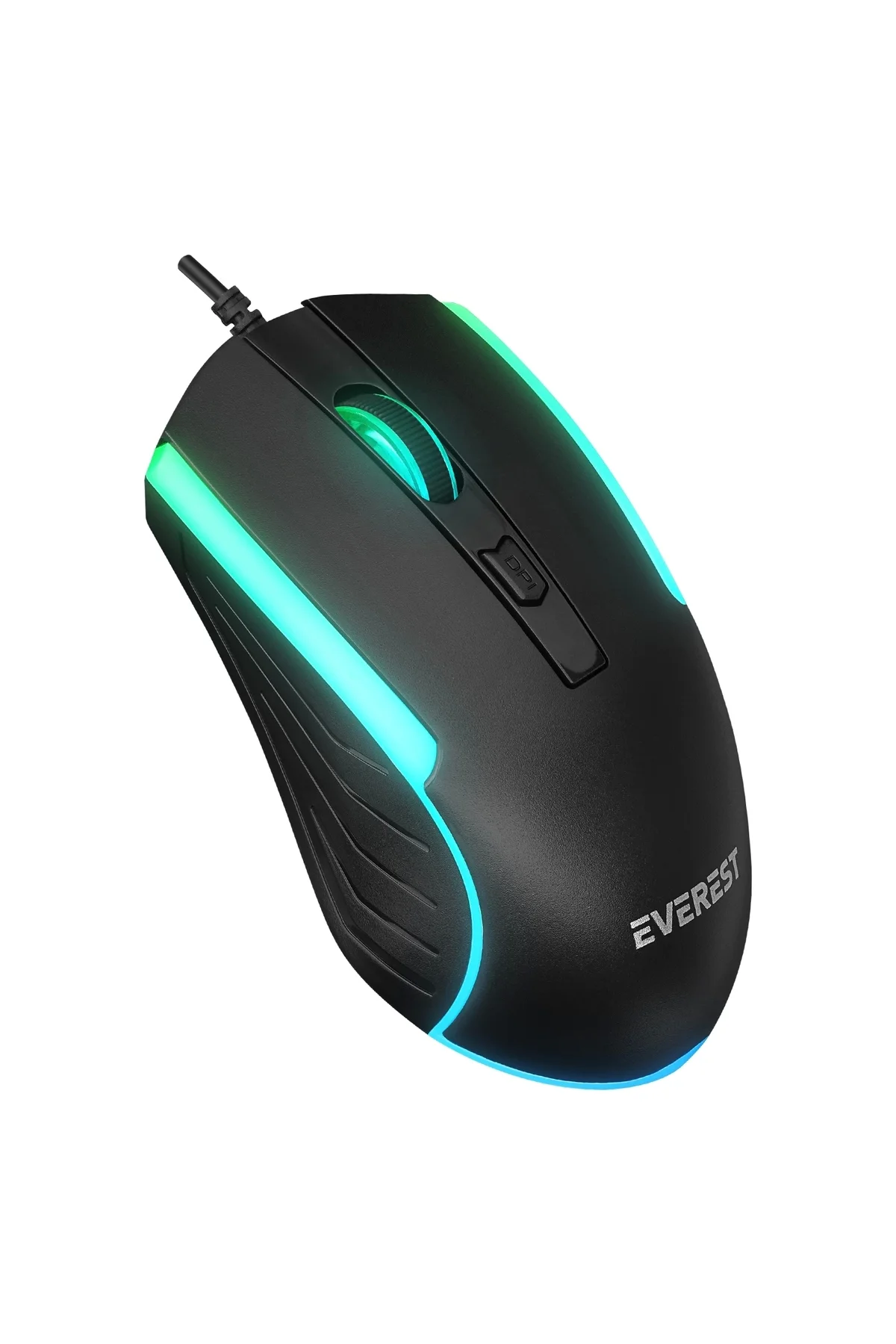 Everest Klavye Mouse Set Oyuncu Gökkuşağı Aydınlatmalı KM-198 Luminax Siyah