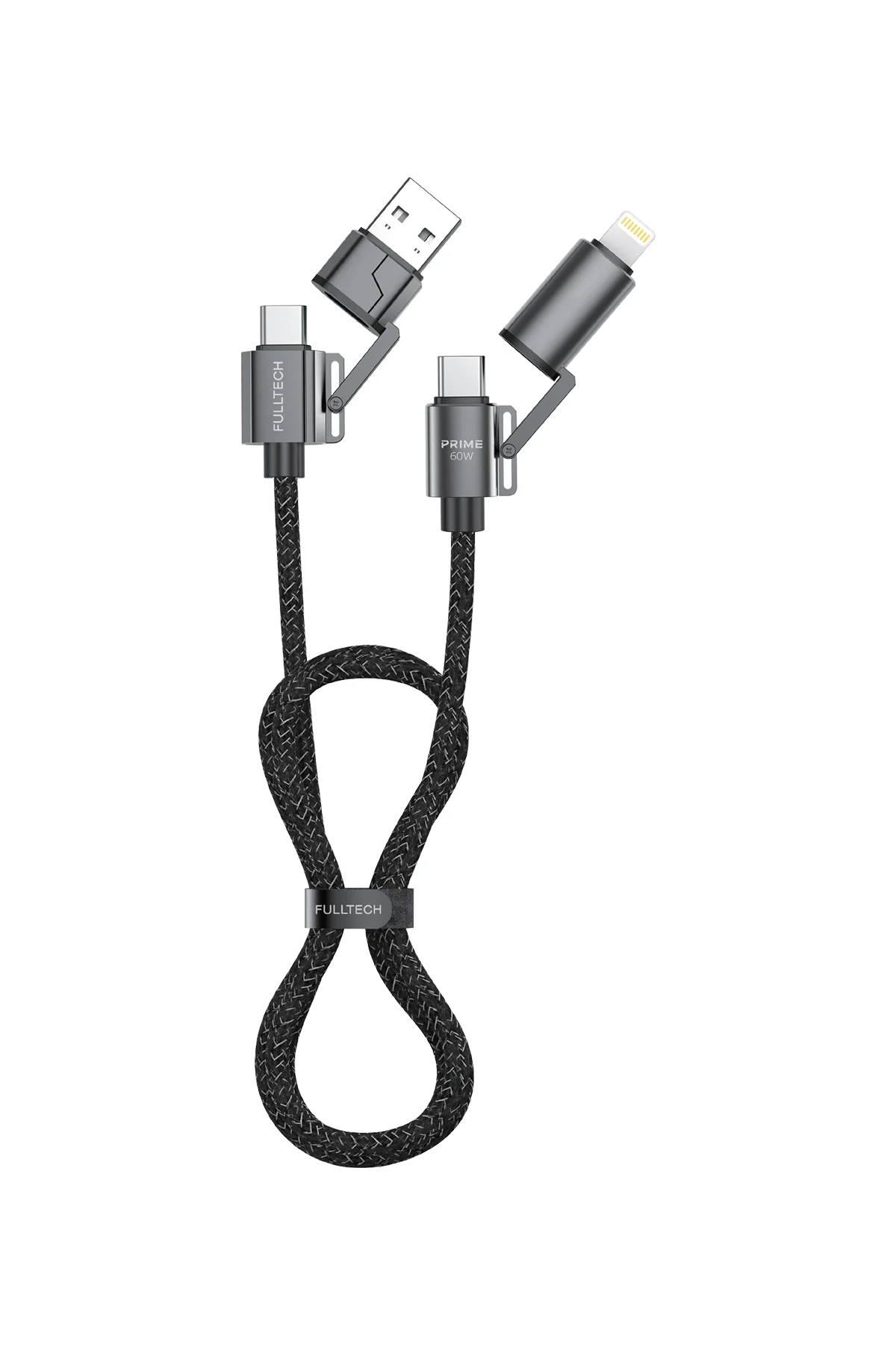 FC154 4’ü 1 Arada Şarj Kablosu PD 100W Type-C & Lightning Hızlı Şarj Kablo (A+C to C+L, 1.2