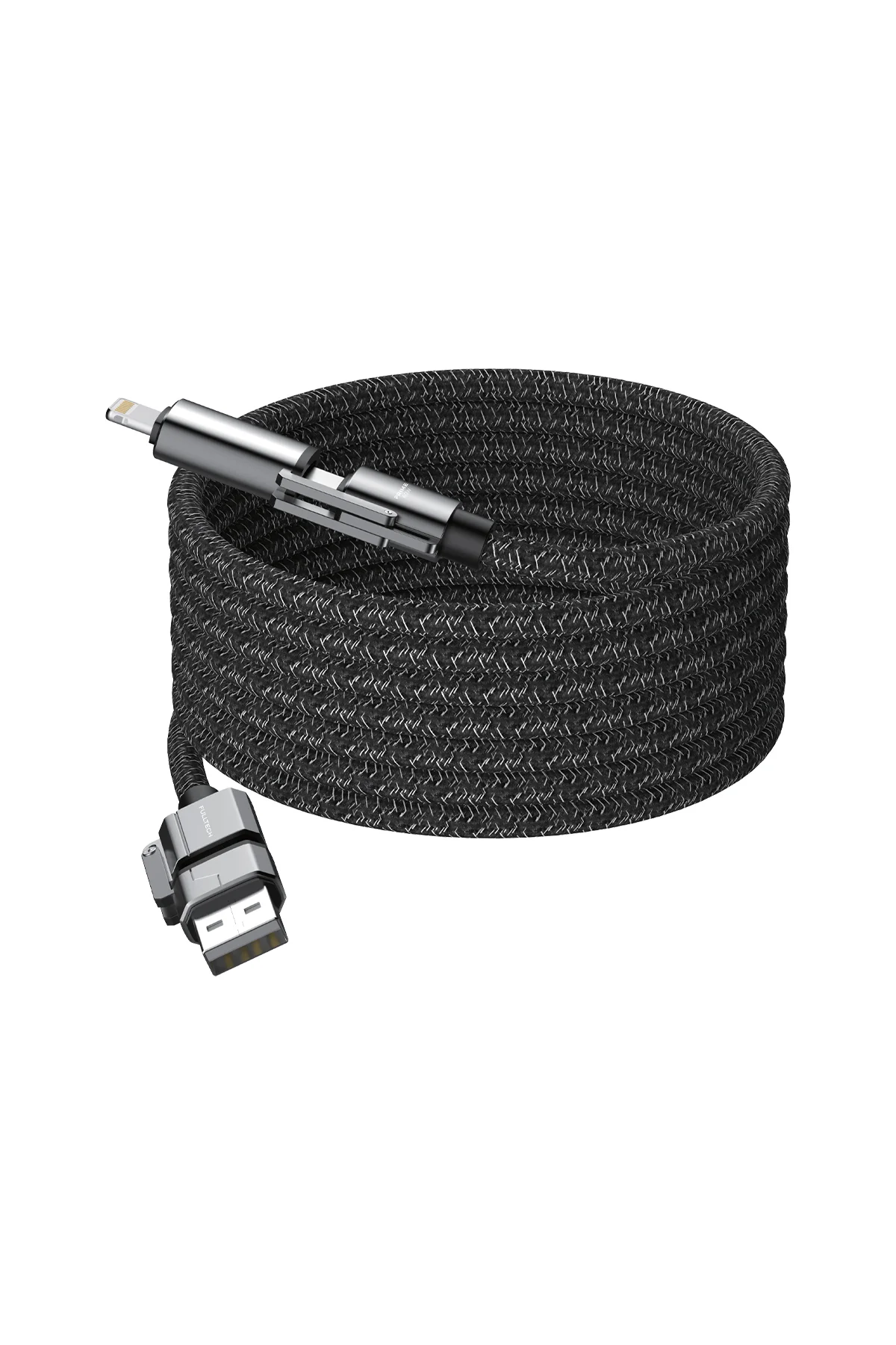 FC154 4’ü 1 Arada Şarj Kablosu PD 100W Type-C & Lightning Hızlı Şarj Kablo (A+C to C+L, 1.2