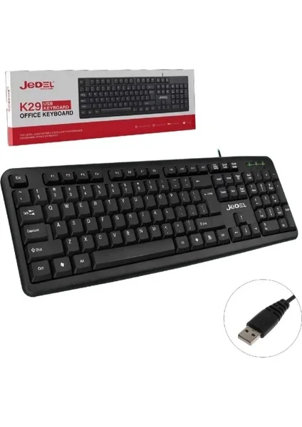 Jedel K-29 Kablolu Klavye Q Türkçe