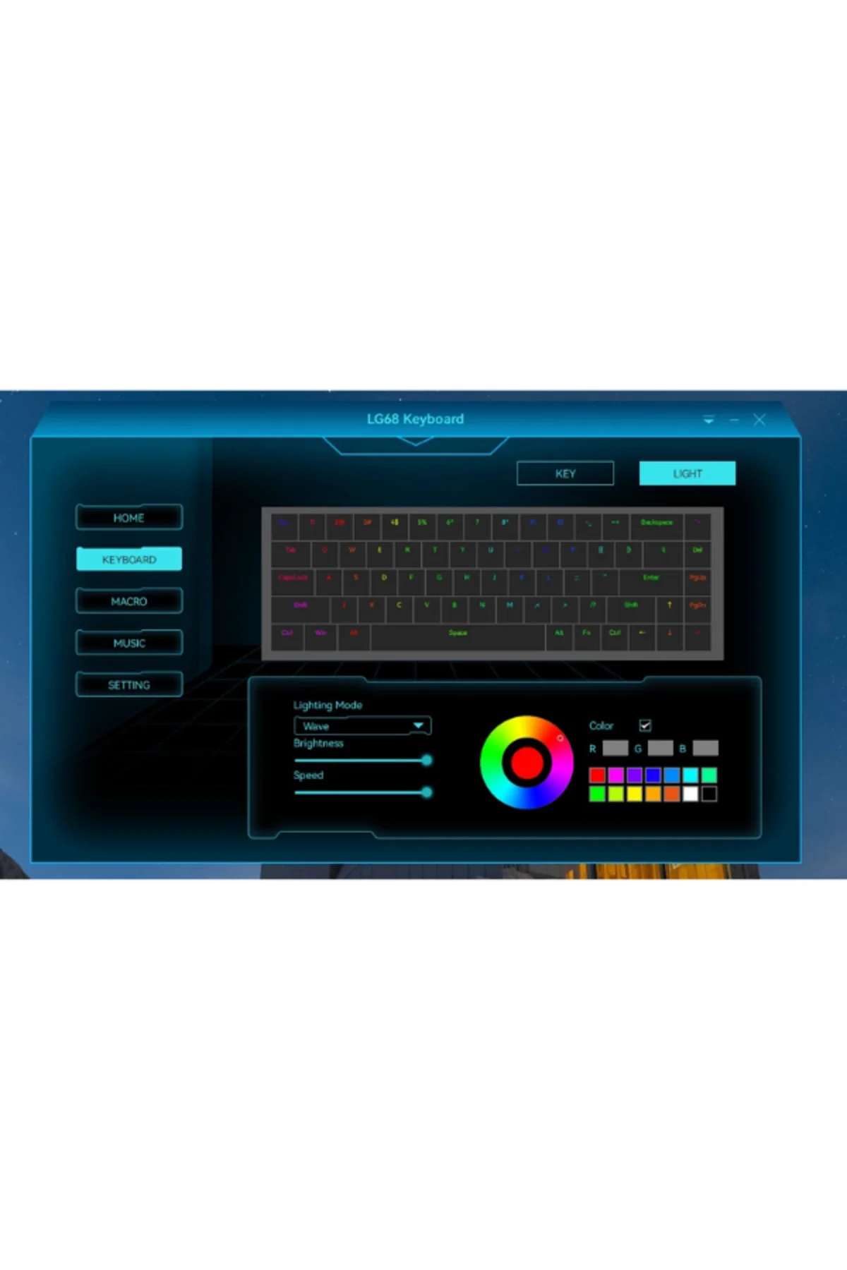 K68 Pro V3 Kablolu Mekanik Oyuncu Klavyesi Hottswapp Red Switch App Türkçe Q Gaming Beyaz Klavye