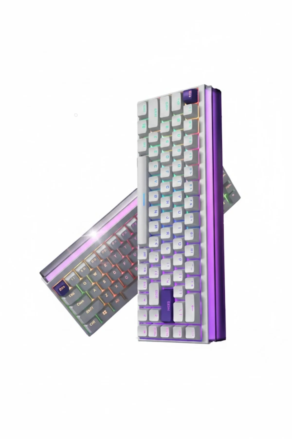 K68 Pro V3 Kablolu Mekanik Oyuncu Klavyesi Hottswapp Red Switch App Türkçe Q Gaming Beyaz Klavye