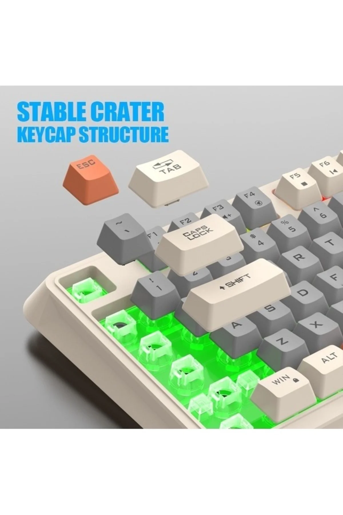 K82 Numerik Tuş Süper Hafif Süper Sessiz Gaming & Office Göstergeli Ses ve RGB Kontrol Oyuncu Klavye