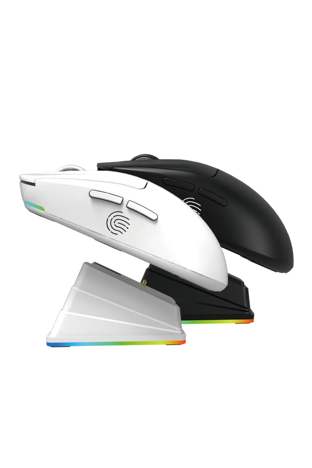 Kablosuz RGB Ultra Hafif 51gr Şarj İstasyonlu 6.400 DPI Gaming Oyuncu Mouse Bluetooth + 2.4G + Kablolu Oyunc