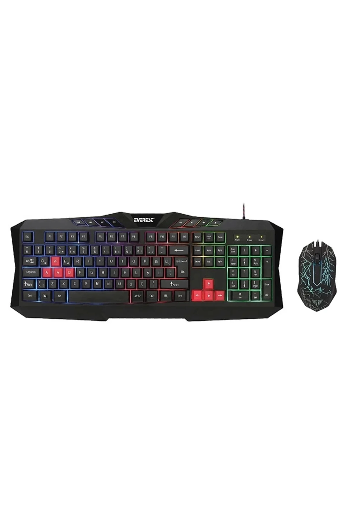 KMX-88 USB Kablolu Siyah Gaming Q Klavye+ Mouse Set