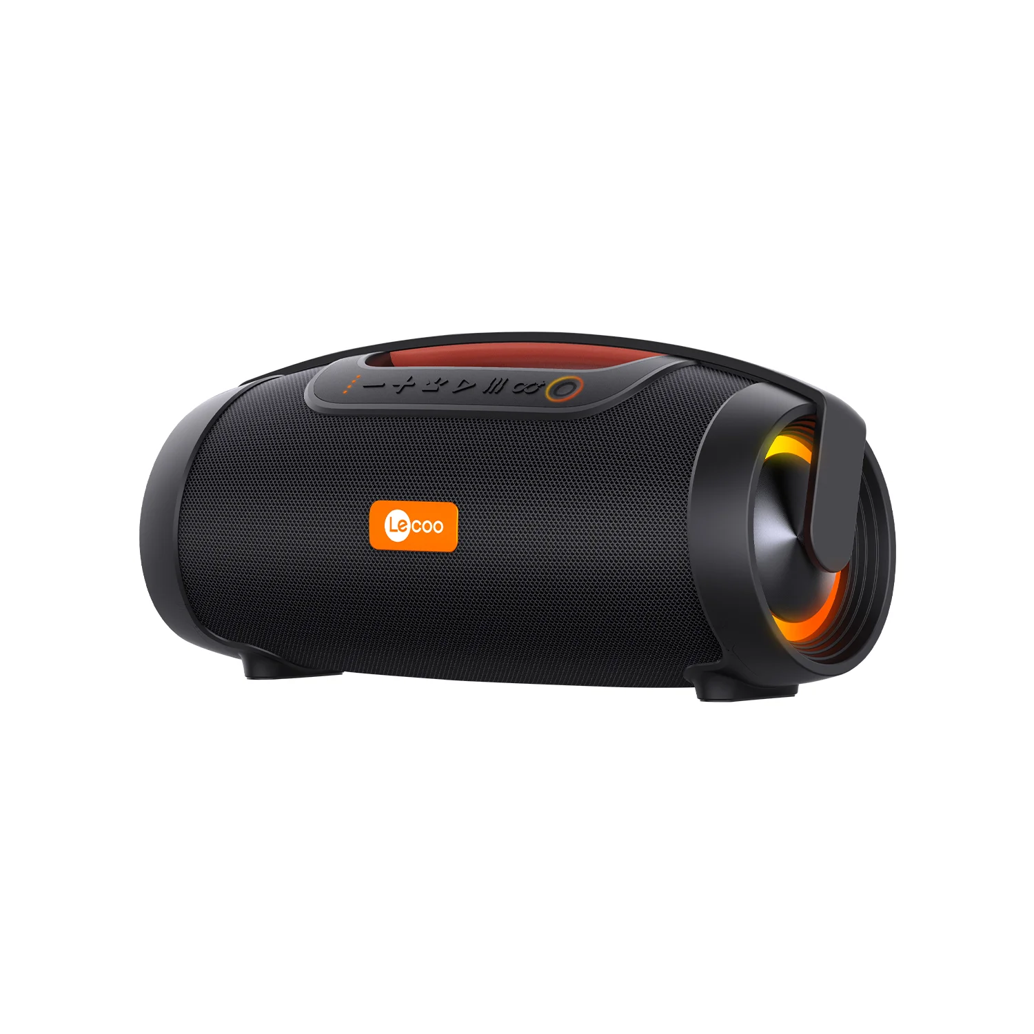 Lecoo DS151 40W Kablosuz Bluetooth 5.0 RGB TWS Boombox Stereo Taşınabilir Hoparlör Siyah