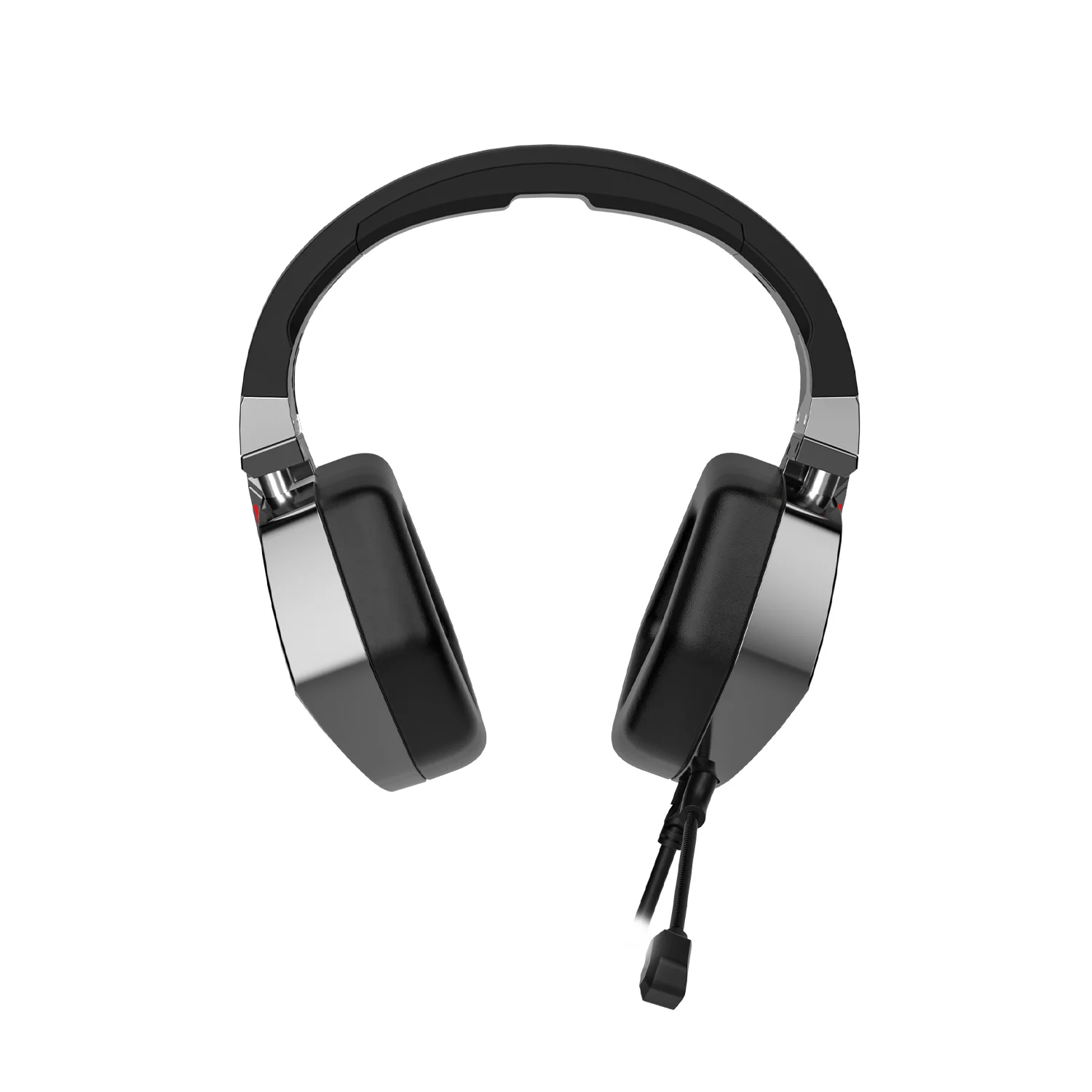Lecoo HT402 USB + 3.5mm Jack Kablolu RGB LED Aydınlatmalı Çıkartılabilir Mikrofonlu Kulak Üstü Gaming Kulaklık Siyah