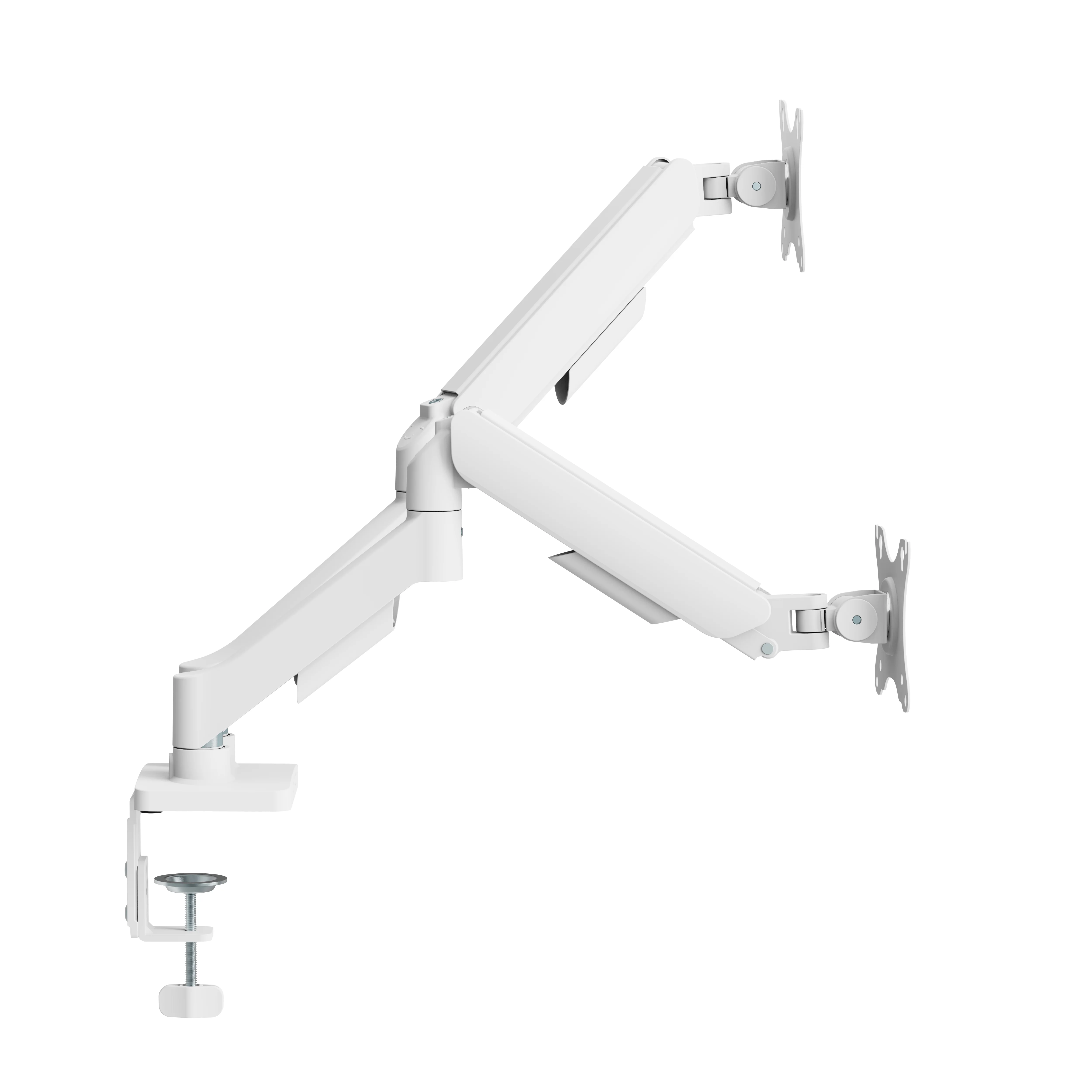 Nb Beyaz F160 17-27 " Çift Kol Amortisörlü Vesa Monitör Standı