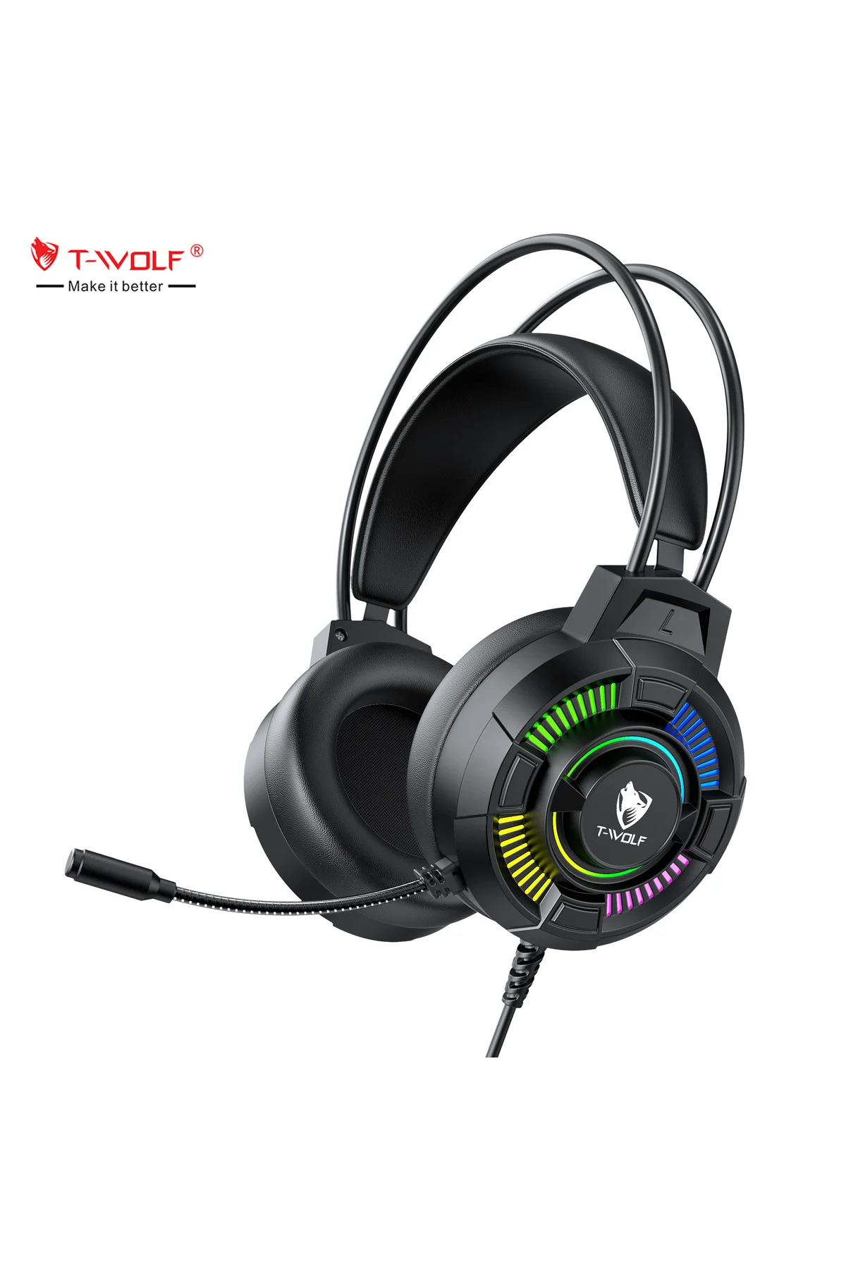Oyuncu Kulaklık Siyah 7.1 Ses RGB Ergonomik Tasarım 1.Sınıf Sünger Gaming Oyuncu Kulaklık