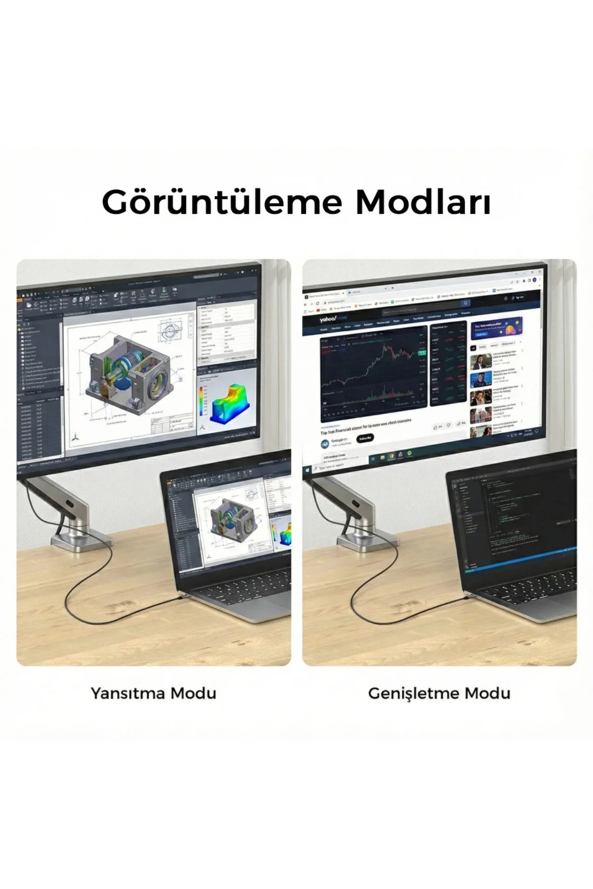 Premium Type-C USB-C to HDMI Kablo (4K60Hz,1080P165Hz) HDR Type-C to HDMI 2.0 Görüntü Aktarım Kablosu - 2 Metre