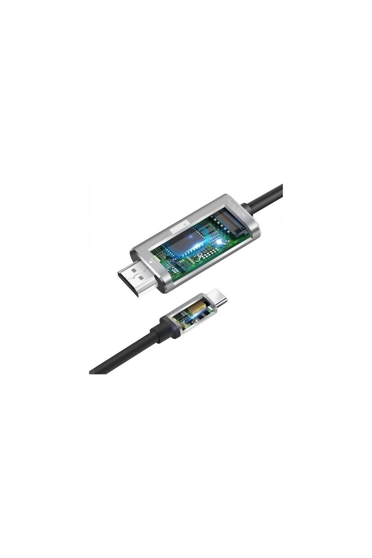 Premium Type-C USB-C to HDMI Kablo (4K60Hz,1080P165Hz) HDR Type-C to HDMI 2.0 Görüntü Aktarım Kablosu - 2 Metre
