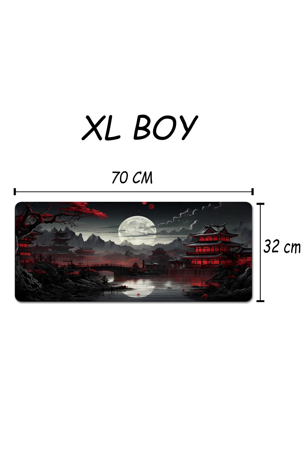 Red Temple Gaming Mouse Pad – XL Geniş Yüzey