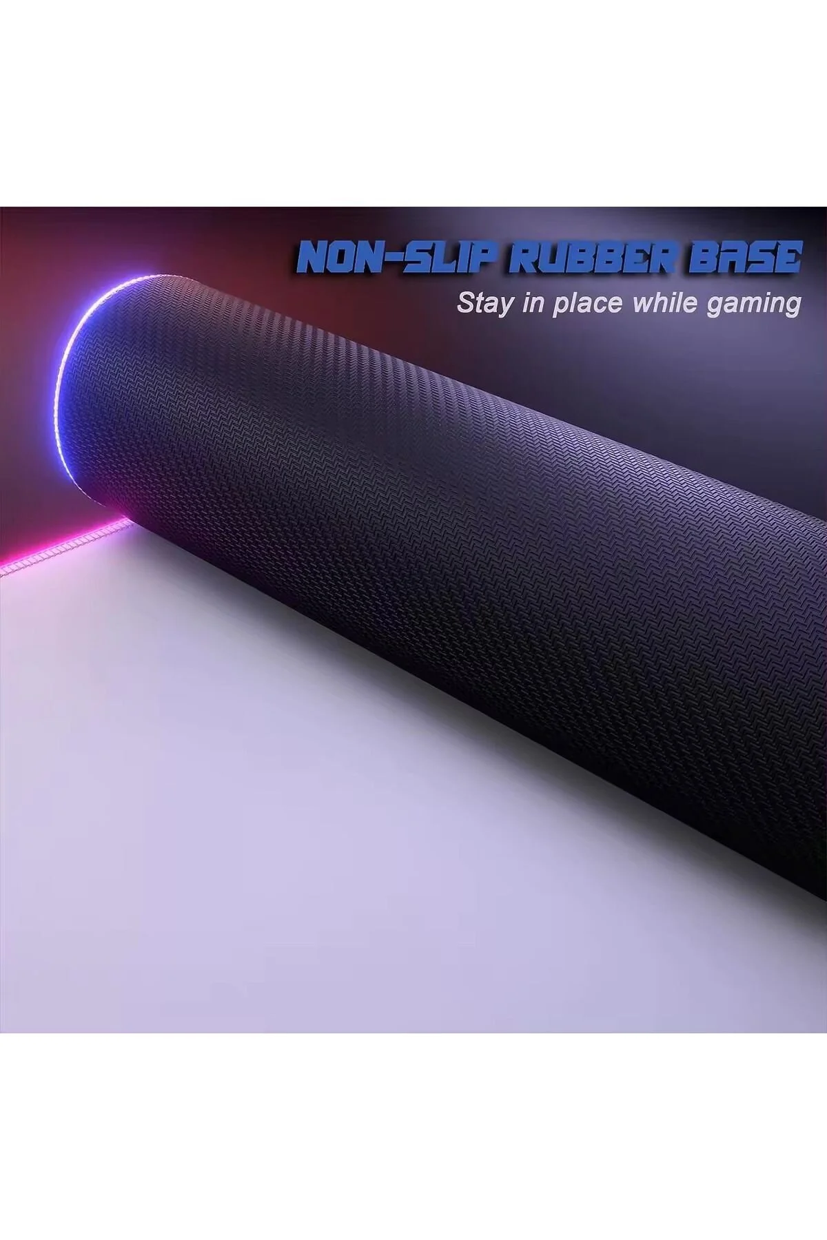 RGB Beyaz Speed Yüzey XL Mouse Pad – 80×30 cm, 13 Renk Modu, Su Geçirmez