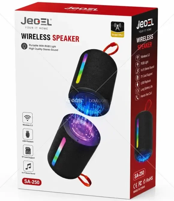 SA-250 LED Aydınlatmalı ve Manyetik 2'si 1 Arada Tasarımlı Bluetooth Stereo Hoparlör