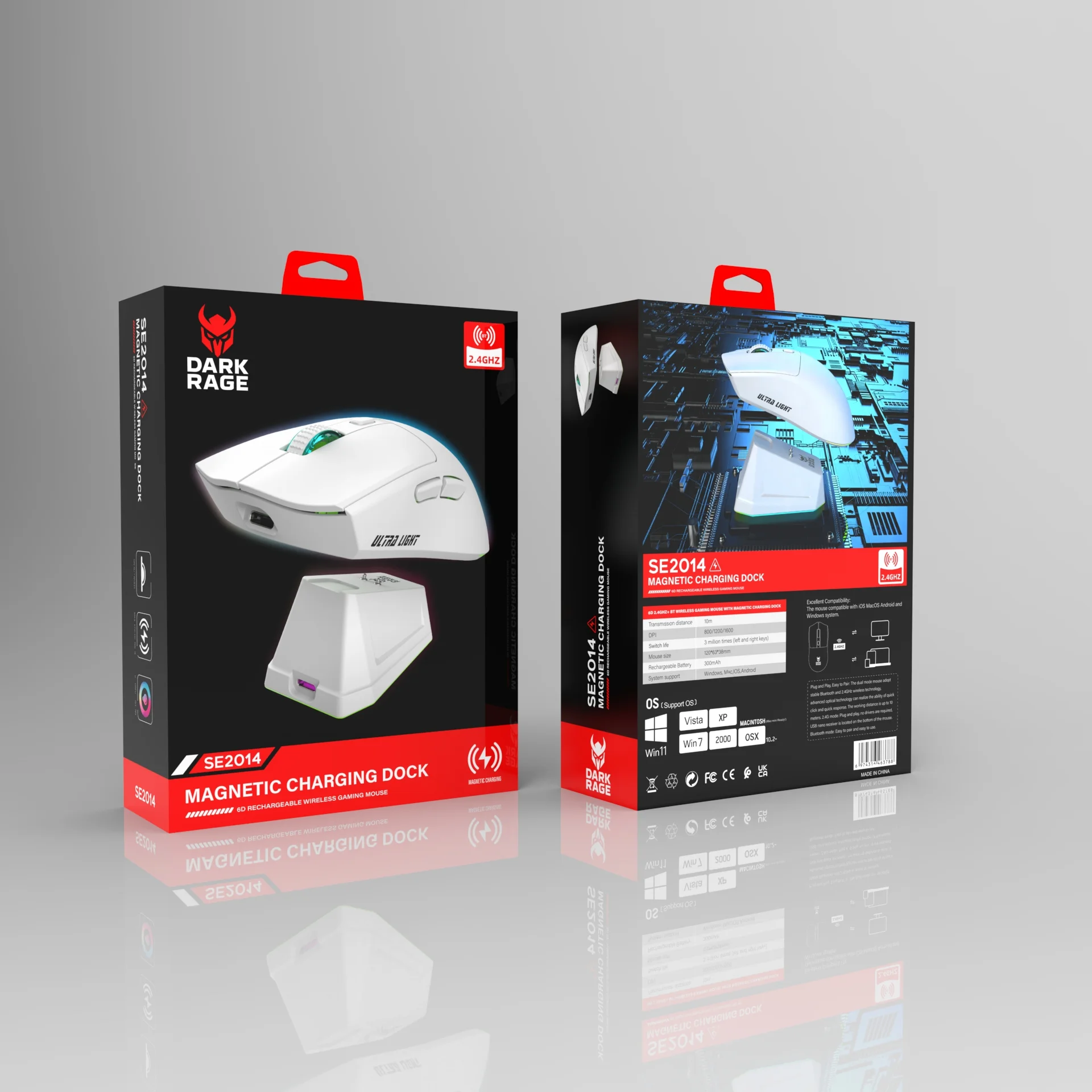 SE2014 Bluetooth Manyetik Şarjlı Kablosuz Gaming Mouse