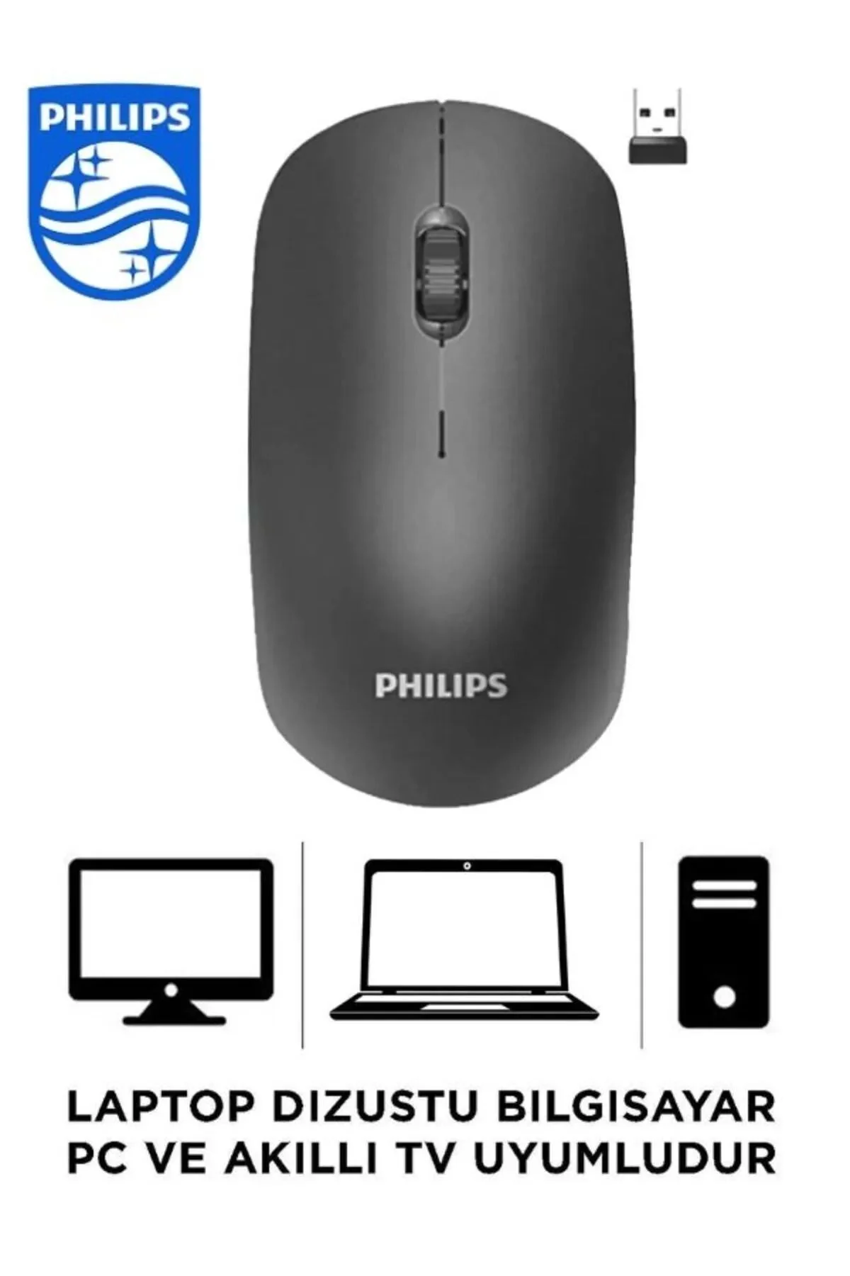 Spk7315 M315 Siyah Wireless Sessiz Click Kablosuz Mouse 1200dp