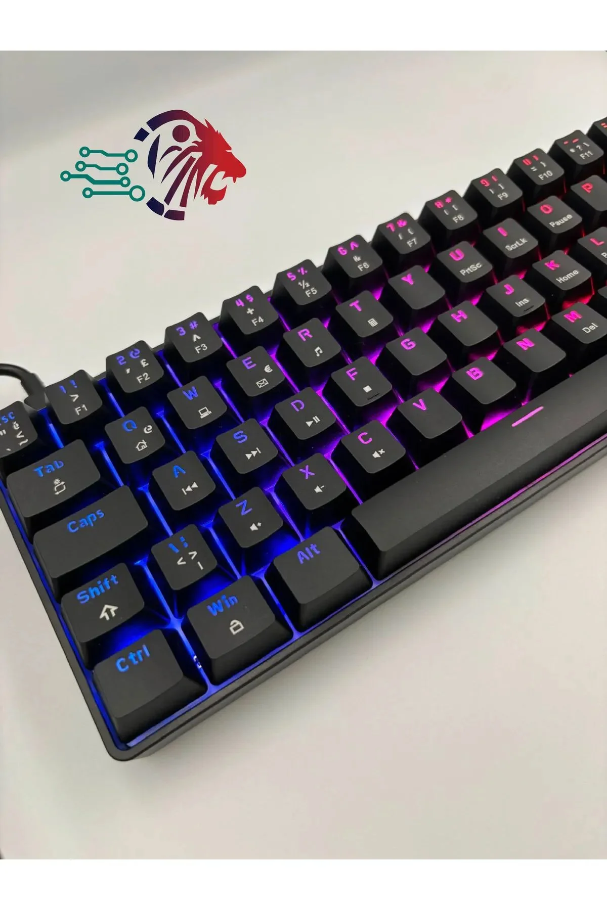T60 Red Switch Mekanik 62 Tuş RGB App Uygulamalı Gaming Oyuncu Klavyesi