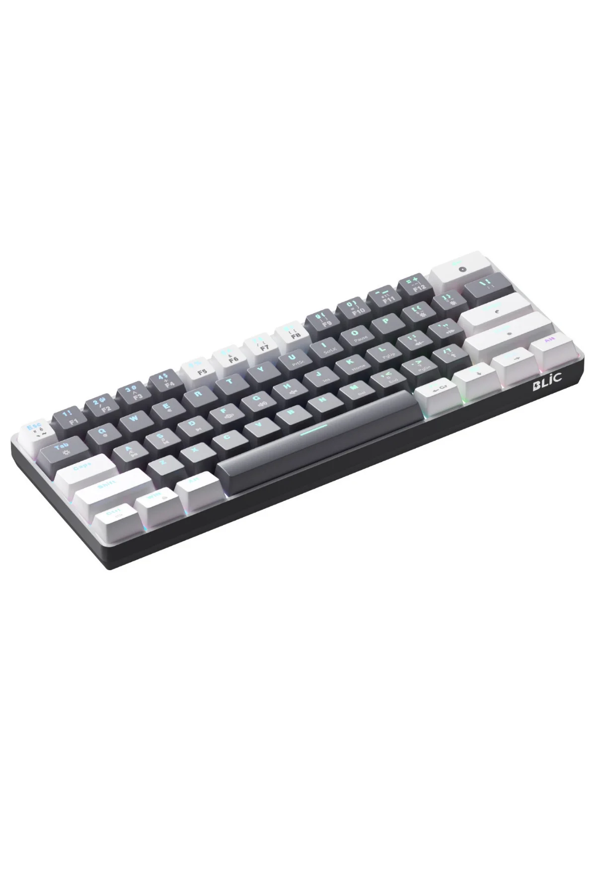 T60W+WB Tam Mekanik RGB Antighosting Red Switch Gaming Oyuncu Klavyesi T60 Gaming Klavye
