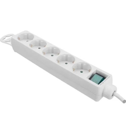 Tam Bakır Akım Korumalı 1.5M 5Li Priz Çoklayıcı Spg-F05 306Joule Flat Soket 3G 1.0Mm