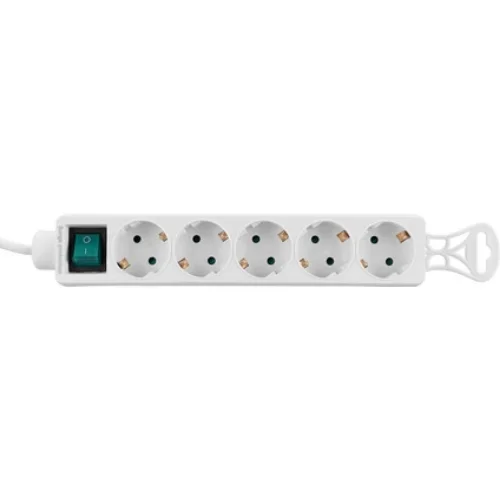Tam Bakır Akım Korumalı 1.5M 5Li Priz Çoklayıcı Spg-F05 306Joule Flat Soket 3G 1.0Mm