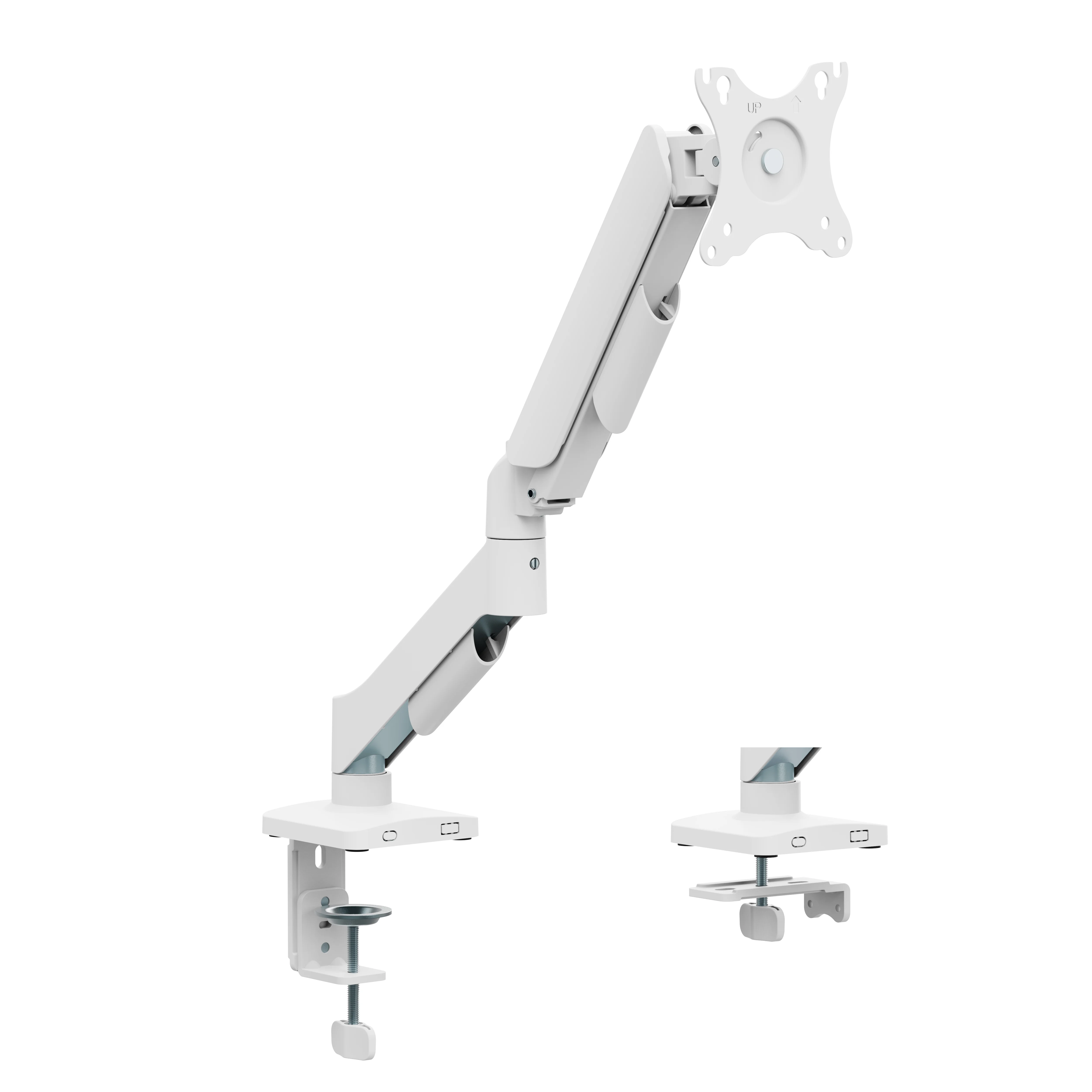 F80 Beyaz 17-32 Lcd Led Monitör Tutucu Kol Amortisörlü Monitör Standı