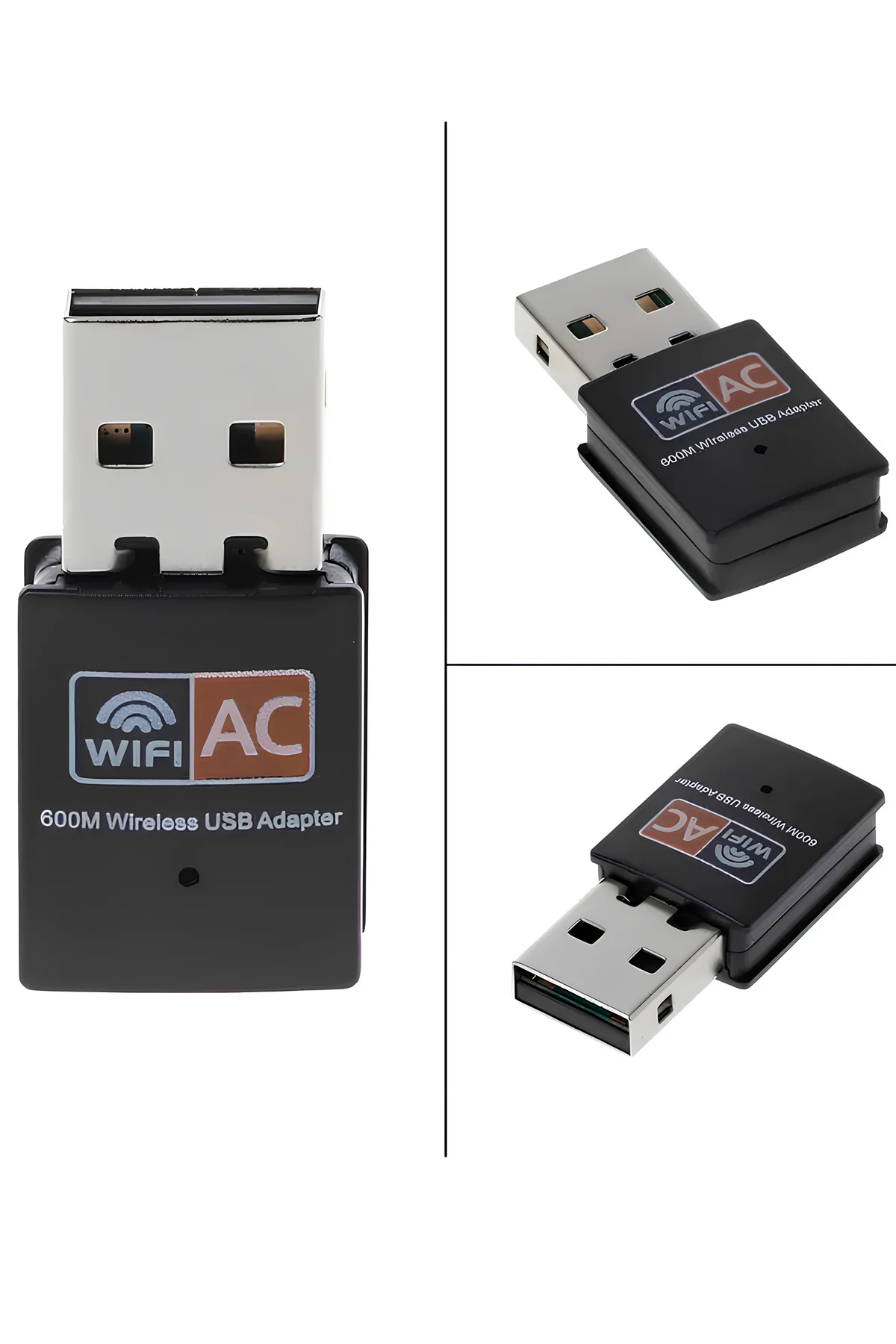 Usb Wifi Adaptör 600 Mbps Dual Bant Wifi Alıcı Çevirici Dongle İnternet Alıcı Usb
