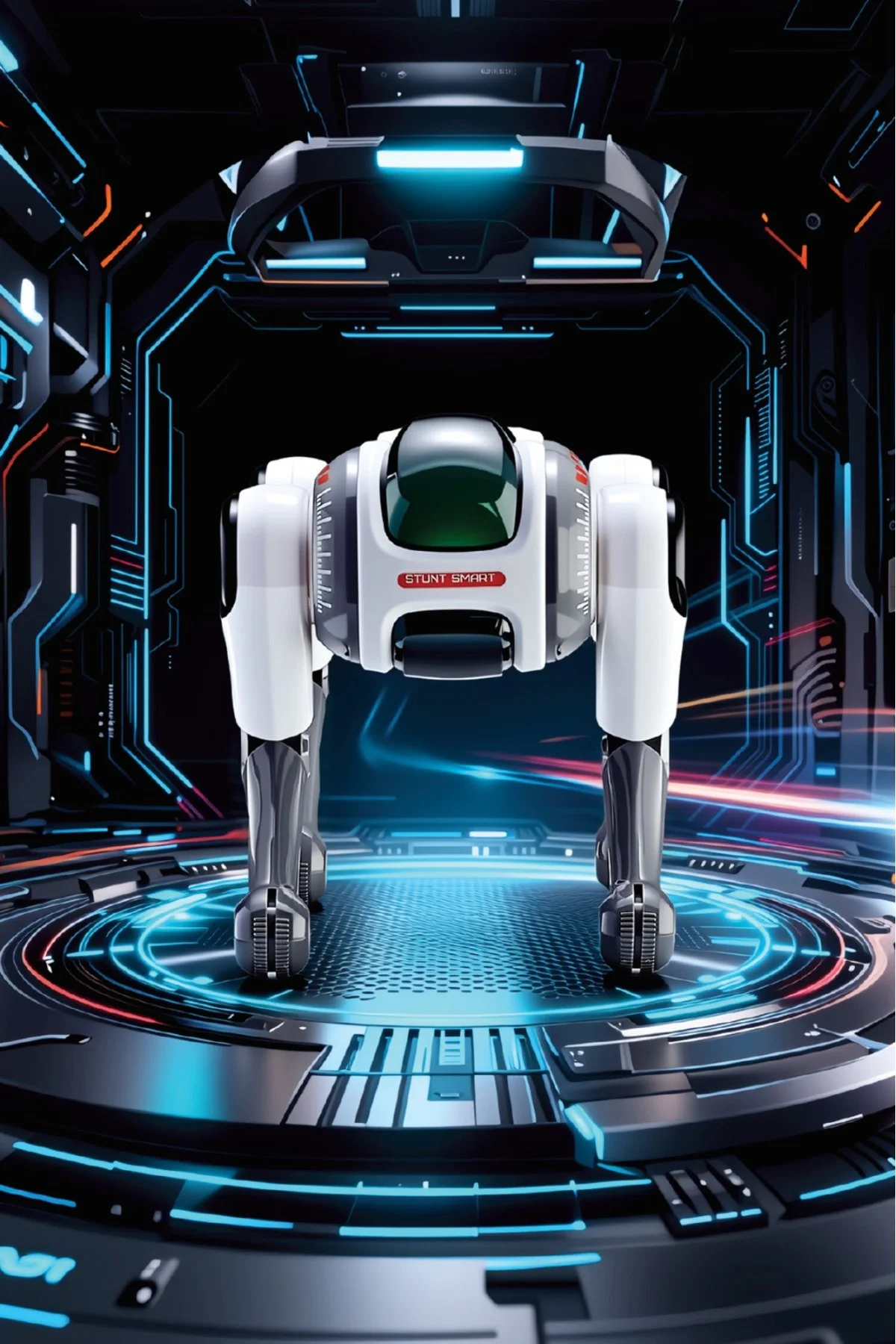 Uzaktan Kumandalı Ai Ses Kontrollü Akrobatik Robot Köpek BRB1
