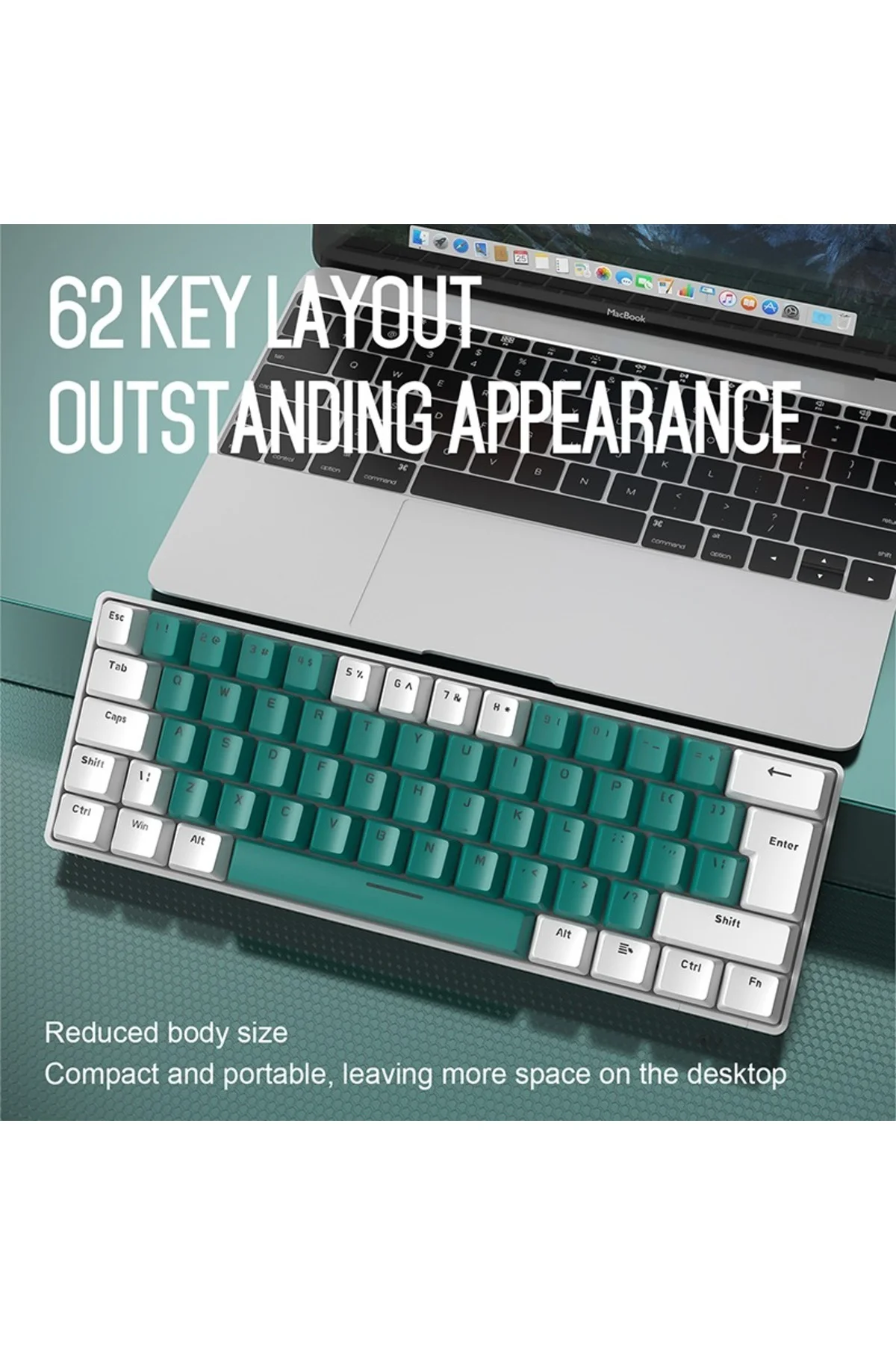 Ziyoulang T60 Mini Rgb 62 Tuş Mekanik Blue Switch Gaming Oyuncu Klavyesi