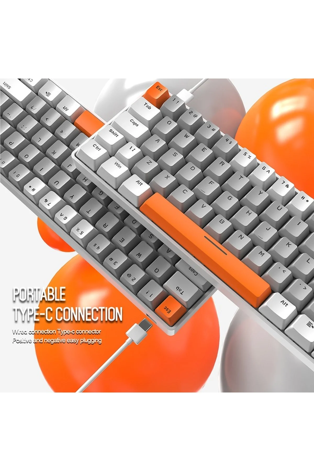 Ziyoulang T60 Mini Rgb 62 Tuş Mekanik Red Switch Gaming Oyuncu Klavyesi